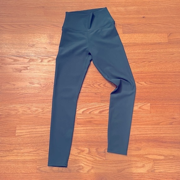 Wilo the label base ribbed leggings green size small - Picture 3 of 5